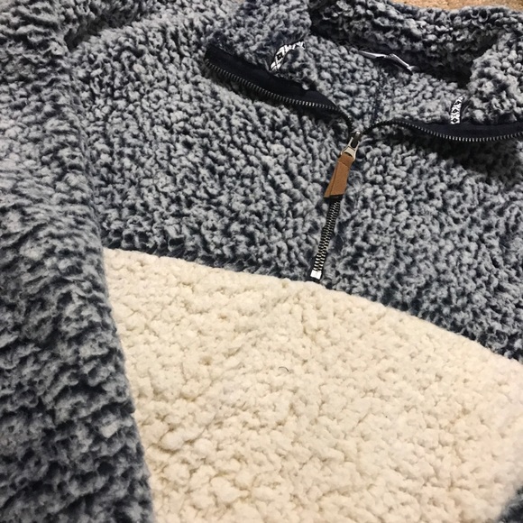 Time and Tru Jackets & Blazers - SHERPA QUARTER ZIP- XS